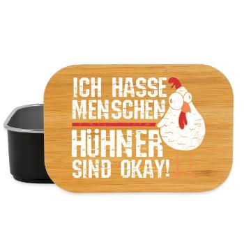 Hühnerflüsterer Huhn Hühnerhalter Hühner - Lunch Box - Schwarz - Vorne