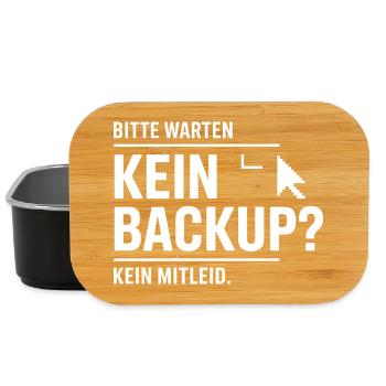 No Backup? No Mercy - Lunch Box - black - Front