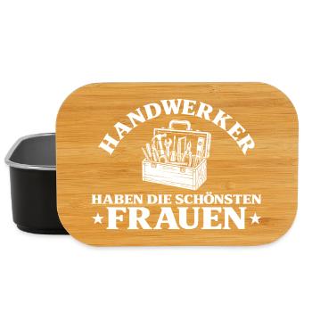 Handwerker Haben Die Schönsten Frauen Geschenk - Lunch Box - Schwarz - Vorne