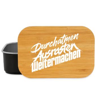 Weitermachen Humor - Lunch Box - Schwarz - Vorne