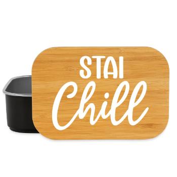 Stay Chill Handgeschriebenes Skript - Lunch Box - Schwarz - Vorne