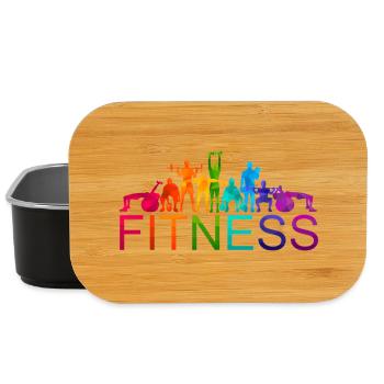 Diverse Colorful Fitness Athletes - Lunch Box - black - Front