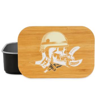 Fire Department and Rescue Service Skull - Lunch Box - black - Front