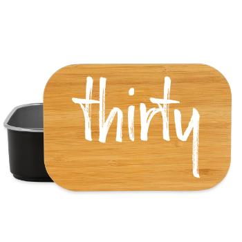 30 thirty 30. birthday gift number 30 number - Lunch Box - black - Front