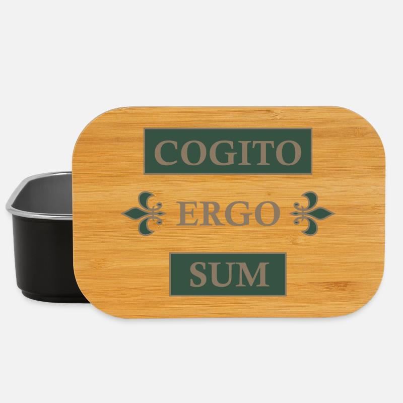 Cogito ergo sum - Boîte à goûter - noir