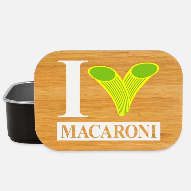 I love macaroni - Lunch Box - black