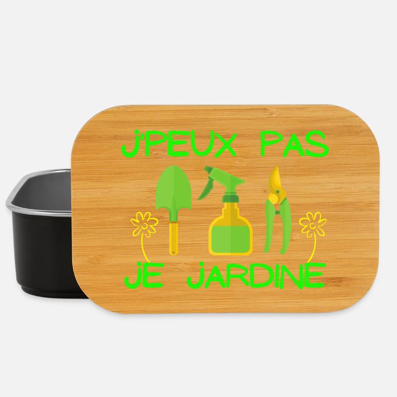 jardiner, jardinage, fan de jardinage - Boîte à goûter - noir