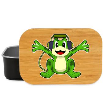 Musique casque Frog - Boîte à goûter - noir - Devant