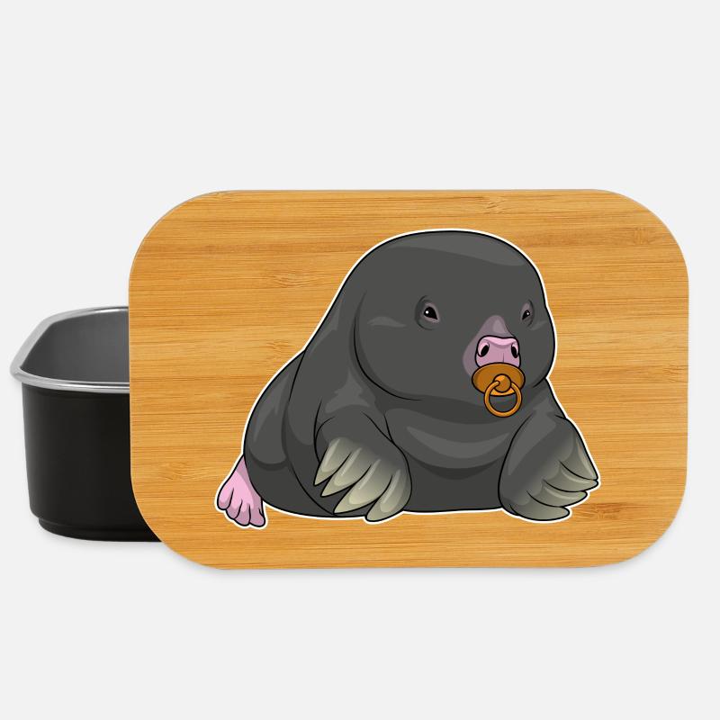 Maulwurf Baby Schnuller - Lunch Box - Schwarz