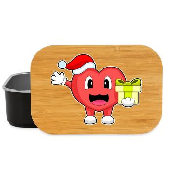 Forfait Noël Coeur - Boîte à goûter - noir - Devant