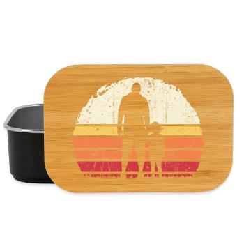 Sunset Bond : Père et enfant - Boîte à goûter - noir - Devant