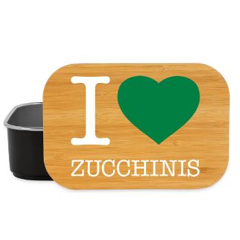 I LOVE ZUCCHINIS - Lunch Box - Schwarz - Vorne