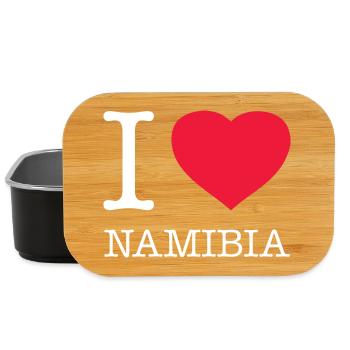 I LOVE NAMIBIA - Lunch Box - black - Front