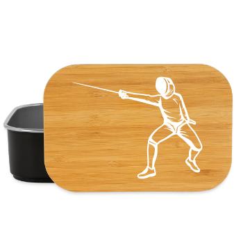Fechter Skizze - Lunch Box - Schwarz - Vorne