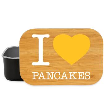 I LOVE PANCAKES - Lunch Box - black - Front