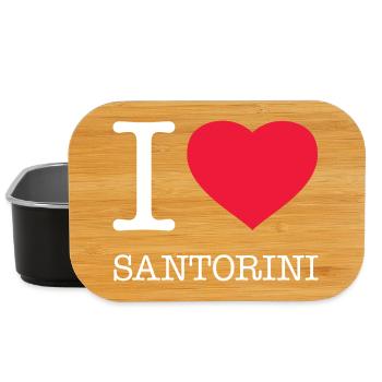 J’ADORE SANTORIN - Boîte à goûter - noir - Devant