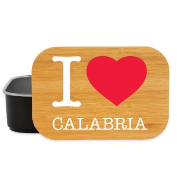 I LOVE CALABRIA Kalabrien - Lunch Box - Schwarz - Vorne