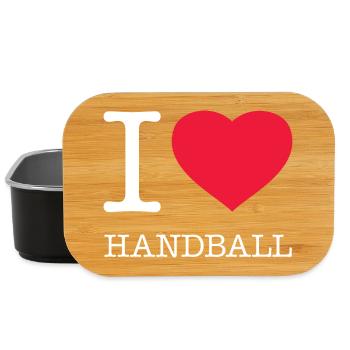 J’ADORE LE HANDBALL - Boîte à goûter - noir - Devant