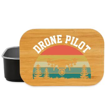 Pilote de drone - Boîte à goûter - noir - Devant