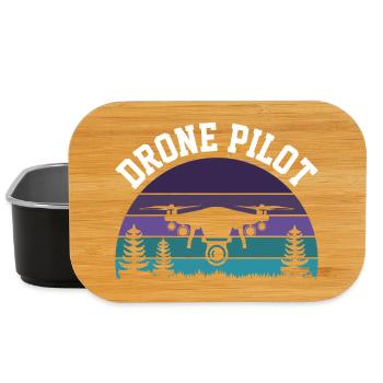 Pilote de drone - Boîte à goûter - noir - Devant