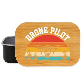 Pilote de drone - Boîte à goûter - noir - Devant