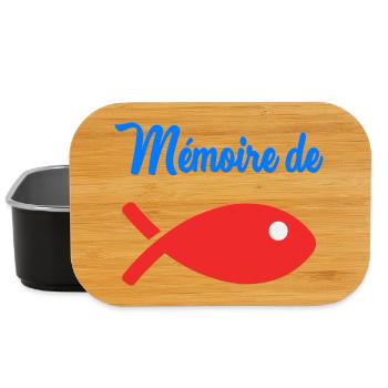POISSON. MEMOIRE. HUMOUR - Boîte à goûter - noir - Devant