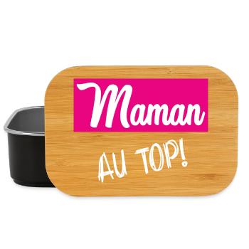 BONNE FÊTE MAMAN. MAMAN - Boîte à goûter - noir - Devant
