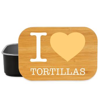 J’ADORE LES TORTILLAS - Boîte à goûter - noir - Devant
