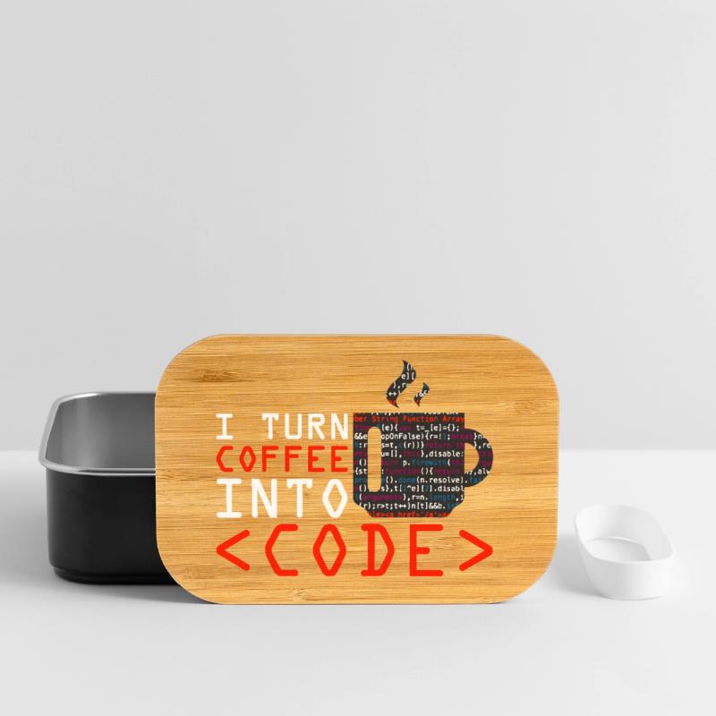 Aus Kaffee Code generieren Programmierer Lunch Box