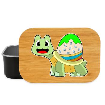 Oeuf de Pâques tortue - Boîte à goûter - noir - Devant