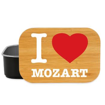 I LOVE MOZART - Lunch Box - black - Front