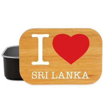 I LOVE SRI LANKA - Lunch Box - Schwarz - Vorne