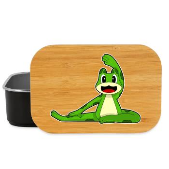 Grenouille Yoga Fitness Gymnastique - Boîte à goûter - noir - Devant