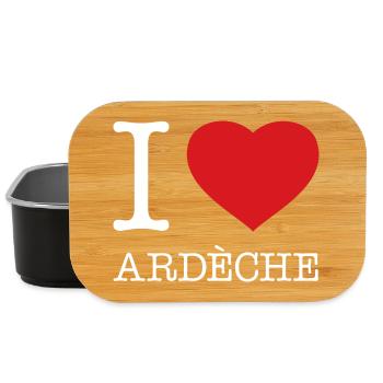I LOVE ARDECHE Frankreich France - Lunch Box - black - Front