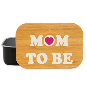 Ausdrucksstarkes Design für stolze Mamas - Lunch Box - Schwarz - Vorne