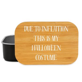 Aufgrund der Inflation ist dies mein lustiges Halloween-Kostüm - Lunch Box - Schwarz - Vorne