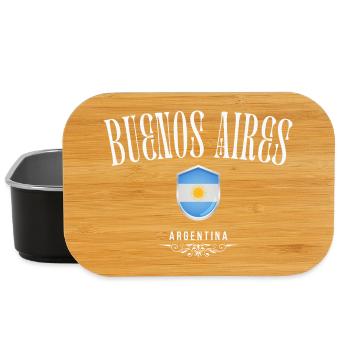 Buenos Aires Argentina, minimalist design - Lunch Box - black - Front