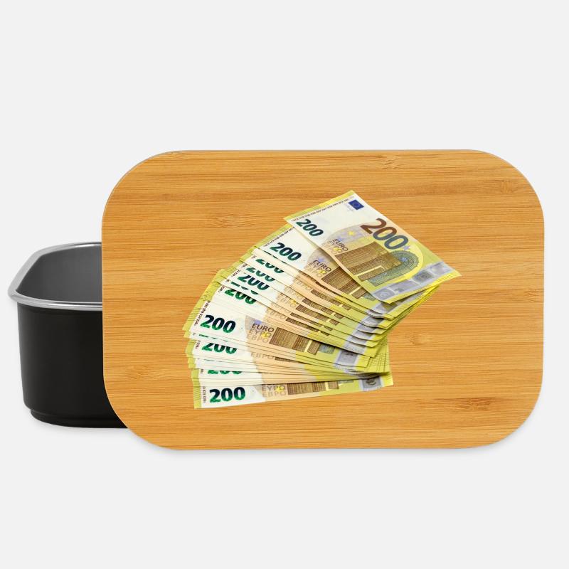 Conception noble des billets en euros - Boîte à goûter - noir