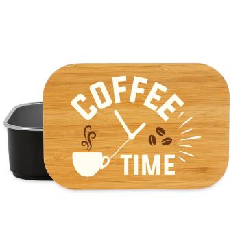 Coffee Time - Lunch Box - Schwarz - Vorne