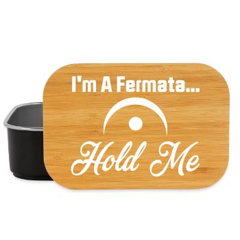 Fermata Hold Me Typographic Design - Lunch Box - Schwarz - Vorne