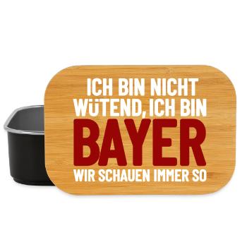 I'm not angry - I'm Bavarian - Lunch Box - black - Front