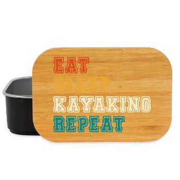 Eat Sleep Kayaking Repeat - Lunch Box - Schwarz - Vorne