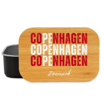 Kopenhagen Dänemark, Erinnerung an Kopenhagen - Lunch Box - Schwarz - Vorne
