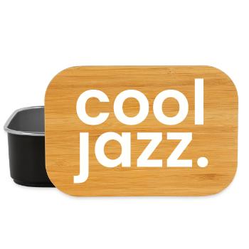 Coole Jazz Monochrome Typografie - Lunch Box - Schwarz - Vorne