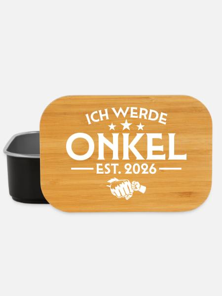 Ich werde Onkel 2026 - Schwangerschaftsankündigung - Lunch Box - Schwarz