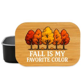 Der Herbst ist meine Lieblingsfarbe Herbstliebhabe - Lunch Box - Schwarz - Vorne