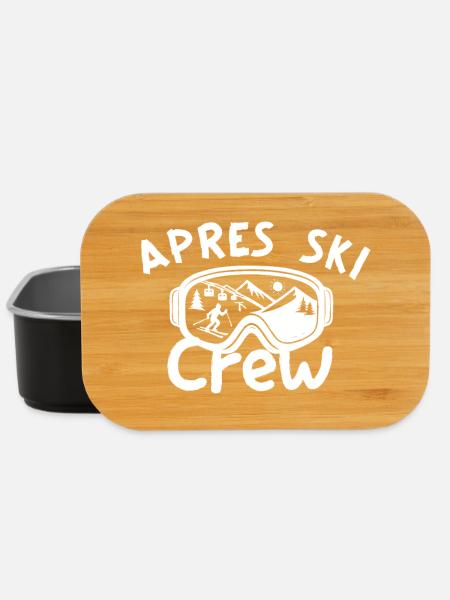 Après Ski Crew – Diction sur le ski des sports d’hiver - Boîte à goûter - noir