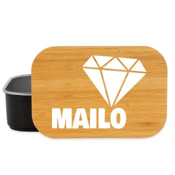 Mailo als Edel - Lunch Box - Schwarz - Vorne