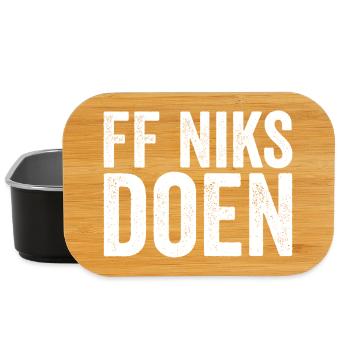 FF doing nothing – a wonderful rest - Lunch Box - black - Front