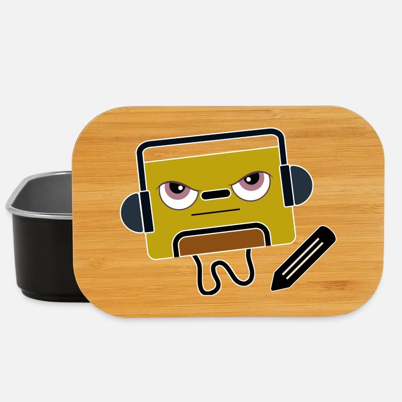 BlockAudio Serious Writing Retro Cassette - Lunch Box - black